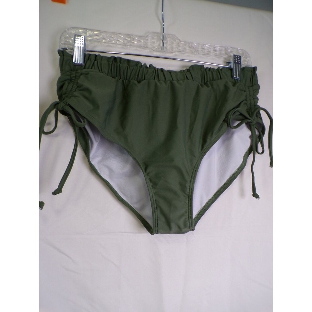 Blooming Jelly Women's Green Bikini 2 Piece Set Bralette Top Size L - Picture 3 of 5